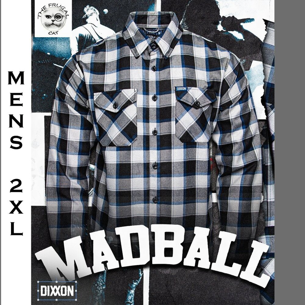 DIXXON FLANNEL x MADBALL Collab Flannel Shirt - Men's 2XL